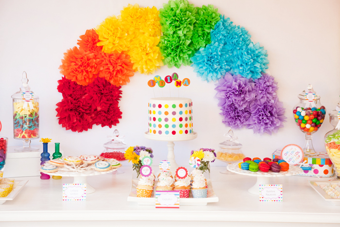 tema de festa infantil aniversario infantil decoracao de aniversario para crianca arco iris bolo para aniversario mesa de doces de aniversario blog vittamina