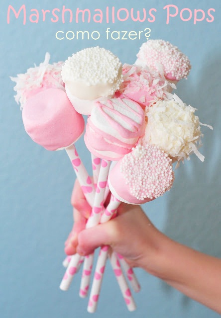 diy blog vittamina comes e bebes para aniversario infantil como fazer marshmallows pops